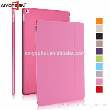 Hot Sales fashion and PU smart cover case Many folded 3 styles tablet shenzhen supplier for ipad pro 12.9''cases